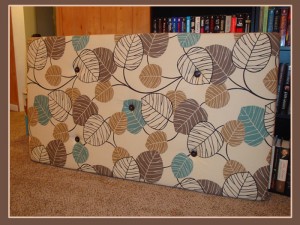 Buttons on homemade headboard Buttons on your homemade headboard