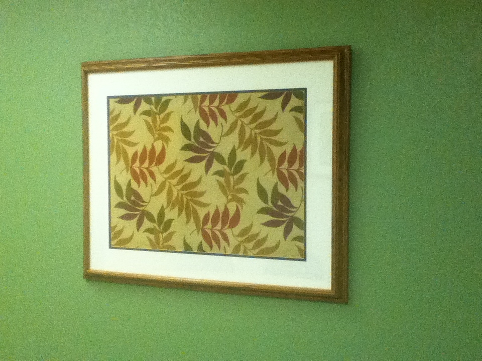 How to Use Fabric in a Frame to Make a Great Wall Hanging